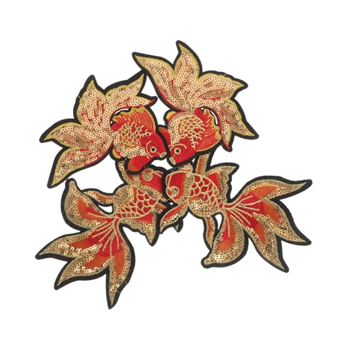 CALLARON 2 Paare Sequin Applikationen Fisch Aufnäher Bestickte DIY Patches für Kleidung Jeans Jacken Taschen Kreative Reparatur Personalisierung für Bastelprojekte CALLARON 2 Paare Sequin Applikationen Fisch Aufnäher Bestickte DIY Patches für Kleidung Jeans Jacken Taschen Kreative Reparatur Personalisierung für Bastelprojekte von CALLARON