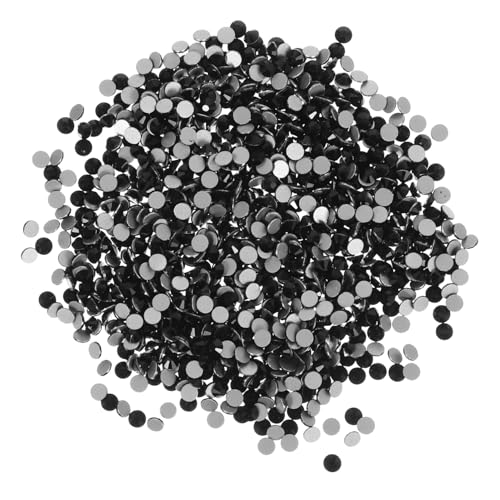 CALLARON 2 Packungen Handgefertigter Schmuck Zubehör Funkelnde Nagel Edelsteine ​​Nägel Maniküre Charms Nagel Juwelen Strass Maniküre Strass Charms Maniküre Nagel Charms Schwarz von CALLARON