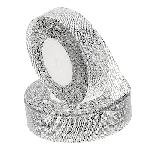 CALLARON 2 Rollen Geschenkband Verschiedene Goldenes Doppelseitiges Satinband Dekorative Verpackung Rotes Band Karierte Farbe Basteln Dünne Blaue Bündelbänder Silbernes CALLARON 2 Rollen Geschenkband Verschiedene Goldenes Doppelseitiges Satinband Dekorative Verpackung Rotes Band Karierte Farbe Basteln Dünne Blaue Bündelbänder Silbernes von CALLARON