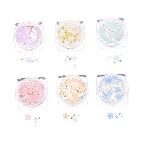 CALLARON 2 Sätze Nagelcharms Nail Art Dekoration Für Diy Maniküre Blumenform Für Stilvolle Nagelkunst Einfach Anzuwenden Für Natürliche Und Künstliche Nägel 6boxen*2 CALLARON 2 Sätze Nagelcharms Nail Art Dekoration Für Diy Maniküre Blumenform Für Stilvolle Nagelkunst Einfach Anzuwenden Für Natürliche Und Künstliche Nägel 6boxen*2 von CALLARON