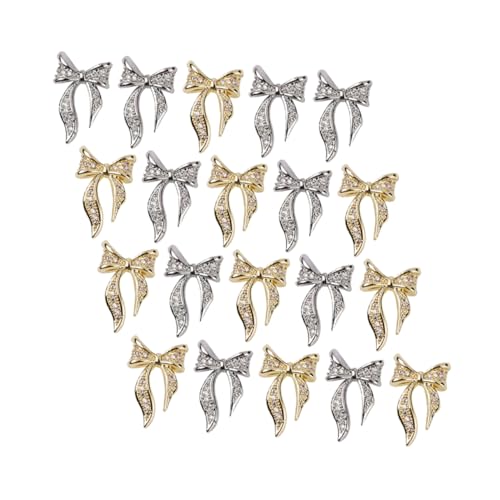 CALLARON 2 Sätze Nagelkunst Bowknot Nagelaufkleber Glänzende Dekoration Für Maniküre Goldene Und Silberne Schleifen Langlebige Fingernagel Dekoration Für Besondere Anlässe Und 100 Stück * 2 CALLARON 2 Sätze Nagelkunst Bowknot Nagelaufkleber Glänzende Dekoration Für Maniküre Goldene Und Silberne Schleifen Langlebige Fingernagel Dekoration Für Besondere Anlässe Und 100 Stück * 2 von CALLARON