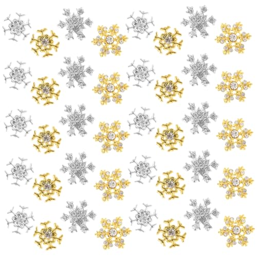 CALLARON 2 Sätze Schneeflocken-ornamente Nageln Nägel Hochzeit Mini Weihnachtsdorf Zubehör Weiß Schneeflocke-nagel-charme Zarter Schneeflockennagel Nagelschmuck Legierung 40 Stück * 2 CALLARON 2 Sätze Schneeflocken-ornamente Nageln Nägel Hochzeit Mini Weihnachtsdorf Zubehör Weiß Schneeflocke-nagel-charme Zarter Schneeflockennagel Nagelschmuck Legierung 40 Stück * 2 von CALLARON