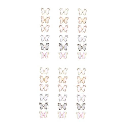 CALLARON 2 Sätze Teiliges Schmetterlings Nagelkunst Zubehör Für Diy Maniküre Farbige Nail Art Dekorationen Mit Feinen Details Für Nageldesigns Und Verschiedene Stile 18 Stücke * 2 CALLARON 2 Sätze Teiliges Schmetterlings Nagelkunst Zubehör Für Diy Maniküre Farbige Nail Art Dekorationen Mit Feinen Details Für Nageldesigns Und Verschiedene Stile 18 Stücke * 2 von CALLARON