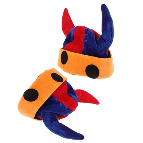 CALLARON 2 Stück Clown Hut mit Horn Design Lustige Karnevalskopfbedeckung für Cosplay Party Halloween und Feierlichkeiten aus Strapazierfähigem Vlies und Gefertigt CALLARON 2 Stück Clown Hut mit Horn Design Lustige Karnevalskopfbedeckung für Cosplay Party Halloween und Feierlichkeiten aus Strapazierfähigem Vlies und Gefertigt von CALLARON