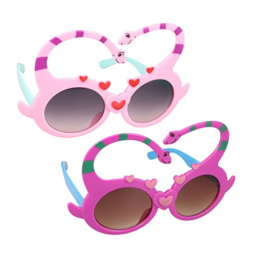 CALLARON 2 Stück Dinosaurier Sonnenbrillen für Lustige Partybrillen im Dinosaurier Design Foto Requisiten und Kostümzubehör für Kinderpartys von CALLARON