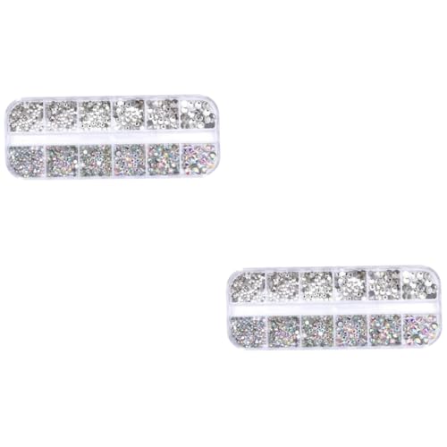 CALLARON 2 Stück Flache Steine Transparente Strasssteine für Diy Schmuck Bastelzubehör für Nail Art für Armbänder und Mehr Hochwertiges Material Glänzende CALLARON 2 Stück Flache Steine Transparente Strasssteine für Diy Schmuck Bastelzubehör für Nail Art für Armbänder und Mehr Hochwertiges Material Glänzende von CALLARON
