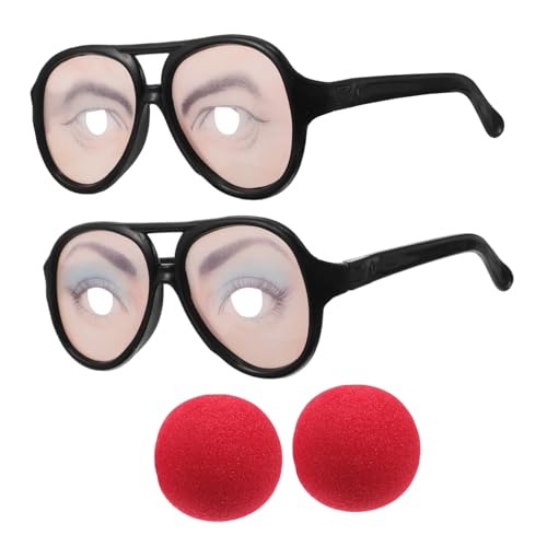 CALLARON 2 Stück Lustige Halloween Partybrille mit Verrücktem Nasen Design Unisex Abs Material Leicht und Robust Rave und Kostüm Accessoires für Erwachsene CALLARON 2 Stück Lustige Halloween Partybrille mit Verrücktem Nasen Design Unisex Abs Material Leicht und Robust Rave und Kostüm Accessoires für Erwachsene von CALLARON