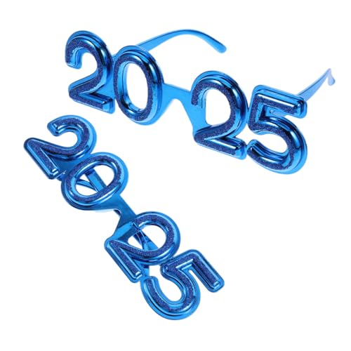 CALLARON 2 Stück Partybrille Lustige Neujahrsbrille für Foto Requisiten Bunte Bequeme und Leichte Brillen für Erwachsene für Feiern und Kreative Aufnahmen CALLARON 2 Stück Partybrille Lustige Neujahrsbrille für Foto Requisiten Bunte Bequeme und Leichte Brillen für Erwachsene für Feiern und Kreative Aufnahmen von CALLARON