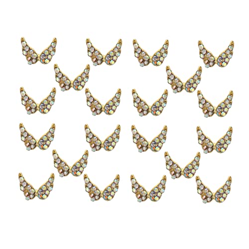 CALLARON 20 Stück Flachrückige Strasssteine Flügel Design für Nail Art Dekoration Nagelaufkleber für DIY Maniküre und Nageldesigns CALLARON 20 Stück Flachrückige Strasssteine Flügel Design für Nail Art Dekoration Nagelaufkleber für DIY Maniküre und Nageldesigns von CALLARON