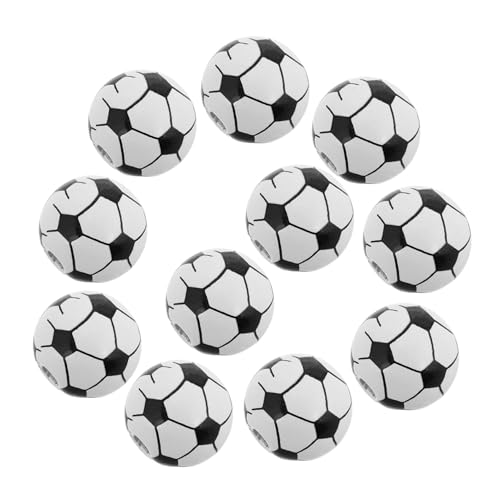 CALLARON Fußball Holzperlen 20 Stück für Armbänder Schlüsselanhänger Halsketten Kreative Selbstgemacht Sportperlen für Kinder Basteln und Schmuckherstellung CALLARON Fußball Holzperlen 20 Stück für Armbänder Schlüsselanhänger Halsketten Kreative Selbstgemacht Sportperlen für Kinder Basteln und Schmuckherstellung von CALLARON