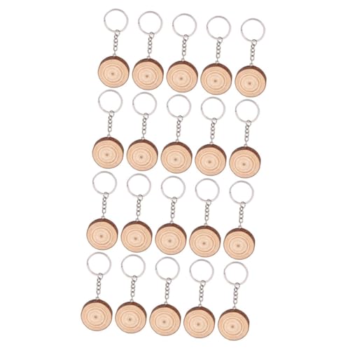 CALLARON 20 Stück Holz Schlüsselanhänger Diy Unvollendete Schlüsselringe Dekorative Holz Pendants für Handwerk und Basteln CALLARON 20 Stück Holz Schlüsselanhänger Diy Unvollendete Schlüsselringe Dekorative Holz Pendants für Handwerk und Basteln von CALLARON