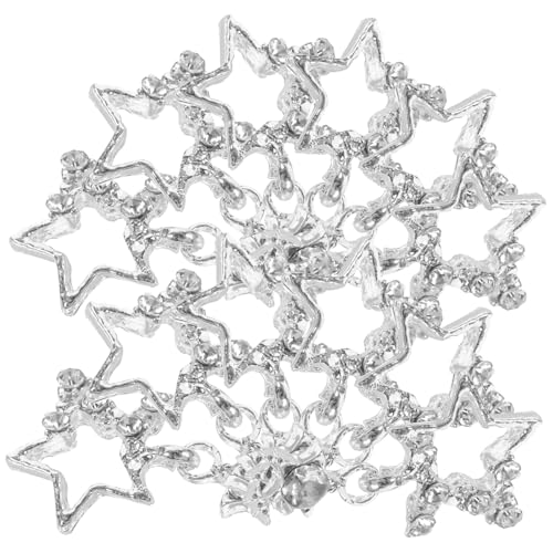 CALLARON 20 Stück Strass-nageldekoration Uv Klein Nagel Charme Nägel Nagel Diamanten Silbernagelzauber Spitze Kunst Strass-anhänger Strassnagelzauber Strasssteine Silver von CALLARON
