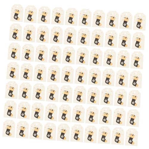 CALLARON 200Stücke Weihnachtsgeschenk Etiketten Vergoldete Anhänger Für DIY Weihnachtsbaum Tags Merry Christmas Karten Für Festlichkeiten Und Dekorationen von CALLARON
