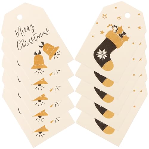 CALLARON 200Stücke Weihnachtsgeschenk Tags Aus Papier Hängende Etiketten Mit Weihnachtsmotiven Für Karten Und Festtagsdekorationen CALLARON 200Stücke Weihnachtsgeschenk Tags Aus Papier Hängende Etiketten Mit Weihnachtsmotiven Für Karten Und Festtagsdekorationen von CALLARON