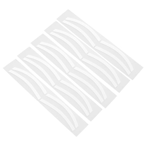 CALLARON 24 Paar Schablonenaufkleber Airbrush Brow Tint Stencils Augenbrauenformband Airbrush Augenbrauenaufkleber Airbrush Schablonen Sticker Augenbrauen Augenbrauenformer Silica Gel Weiß von CALLARON