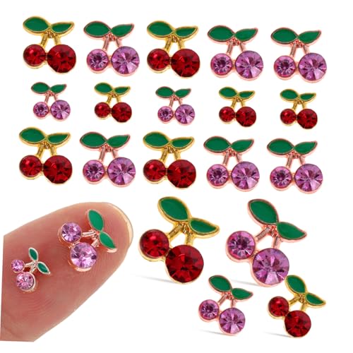CALLARON 3 Sätze Kirsch Nagelkunst Charms Für Diy Maniküre Dekoration Mit Kleinen Strasssteinen Nail Art Ornamente Für Nagelgestaltungen Und Professionelle Nutzung 32 Stück * 3 CALLARON 3 Sätze Kirsch Nagelkunst Charms Für Diy Maniküre Dekoration Mit Kleinen Strasssteinen Nail Art Ornamente Für Nagelgestaltungen Und Professionelle Nutzung 32 Stück * 3 von CALLARON