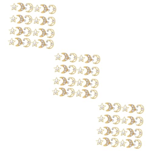 CALLARON 3 Sätze Nagelcharms Mond Und Stern Nageldekoration Diy Nagelaccessoires Für Nagelkunst Leicht Und Komfortabel Für Bezaubernde Nailart Designs 30 Stück * 3 CALLARON 3 Sätze Nagelcharms Mond Und Stern Nageldekoration Diy Nagelaccessoires Für Nagelkunst Leicht Und Komfortabel Für Bezaubernde Nailart Designs 30 Stück * 3 von CALLARON