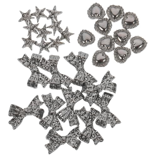 CALLARON 3 Sätze Nagelzubehör Nageldesign Fälschung Nagel-kit Nail Decoration Nagelbeißer Stop Nägel Zubehör Eincremehilfe Flatback-nagelkunst Maniküre- Legierung Silver 30 Stück * 3 CALLARON 3 Sätze Nagelzubehör Nageldesign Fälschung Nagel-kit Nail Decoration Nagelbeißer Stop Nägel Zubehör Eincremehilfe Flatback-nagelkunst Maniküre- Legierung Silver 30 Stück * 3 von CALLARON