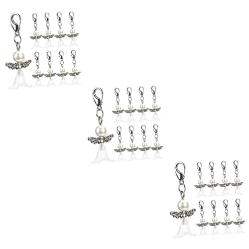 CALLARON 3 Sätze Schlüsselanhänger Für Shower Hochzeit Und Geburtstag Glasperlen Mit Flügel Mitbringsel Für Feierliche Anlässe 30 Stück * 3 von CALLARON