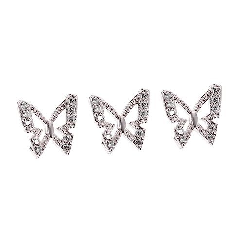 CALLARON 3 Stück Teiliges Glitzersteine Nagelkunst Dekoration Silbern Langlebig für Maniküre Hochzeiten Partys und DIY Nail Art Projekte CALLARON 3 Stück Teiliges Glitzersteine Nagelkunst Dekoration Silbern Langlebig für Maniküre Hochzeiten Partys und DIY Nail Art Projekte von CALLARON