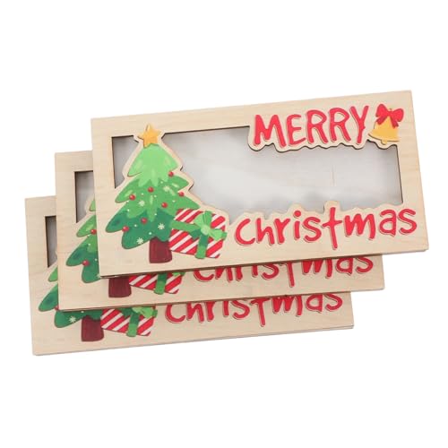 CALLARON 3 Stück Teiliges Weihnachtsgeldhalter aus Stabilem Holz mit Festlichen Motiven Kompakter Geld und Kartenorganizer für Bargeld Visitenkarten und Fotos und Party Mitgebsel CALLARON 3 Stück Teiliges Weihnachtsgeldhalter aus Stabilem Holz mit Festlichen Motiven Kompakter Geld und Kartenorganizer für Bargeld Visitenkarten und Fotos und Party Mitgebsel von CALLARON