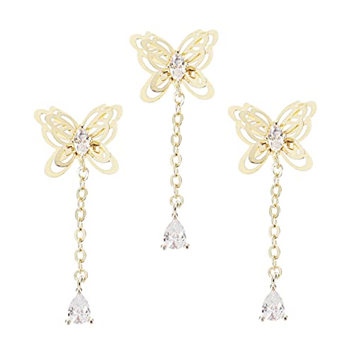 CALLARON 3 Stück Zirkonia Ketten Dekorationen für Nagelkunst Glänzende Fingernagel Ornamente Diy Charms für Maniküre und Funkelnde Nägel CALLARON 3 Stück Zirkonia Ketten Dekorationen für Nagelkunst Glänzende Fingernagel Ornamente Diy Charms für Maniküre und Funkelnde Nägel von CALLARON