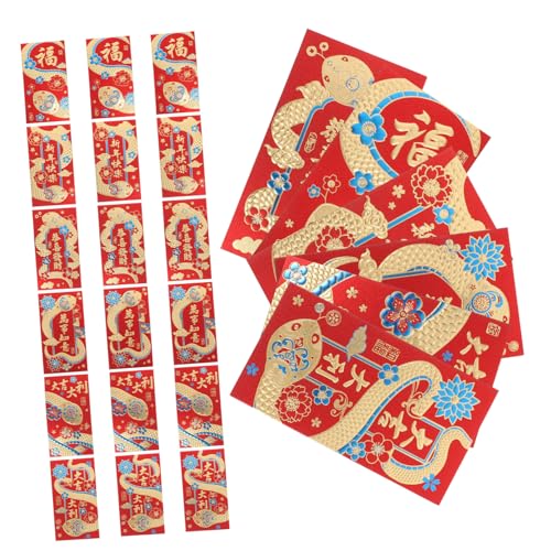 CALLARON 36 Stück Rote Umschläge Für Das Frühlings Fest Geldumschläge Für Das Neue Jahr Chinesisches Neujahr Hongbao Chinesisches Rotes Paket Papier CALLARON 36 Stück Rote Umschläge Für Das Frühlings Fest Geldumschläge Für Das Neue Jahr Chinesisches Neujahr Hongbao Chinesisches Rotes Paket Papier von CALLARON