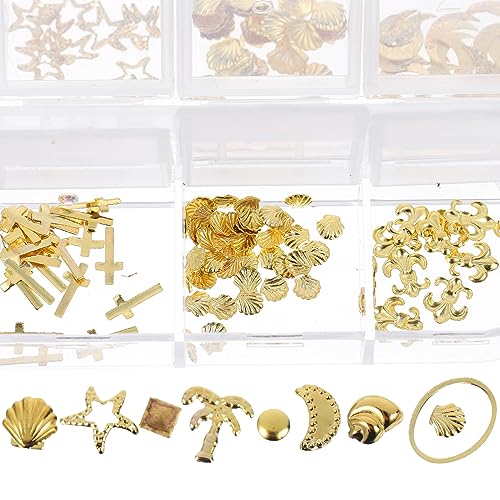 CALLARON 3Er Box Nail Art Für Kiss Maniküre Sets Nageldekoration Nageldekor Ornament Nagelaufkleber DIY Nagel Charm Nagelfüller Nagel Klebe Charm Nail Art Decor Legierung CALLARON 3Er Box Nail Art Für Kiss Maniküre Sets Nageldekoration Nageldekor Ornament Nagelaufkleber DIY Nagel Charm Nagelfüller Nagel Klebe Charm Nail Art Decor Legierung von CALLARON