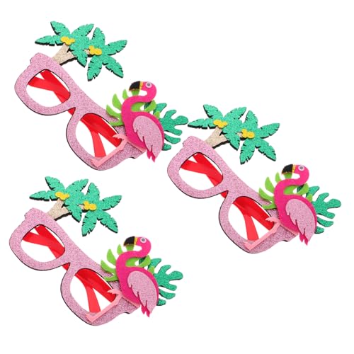 CALLARON 3Stücke Flamingo Brillen für Sommerpartys Tropische Hawaii Dekorationen mit Kokosnussbaum Partygeschenke Foto Requisiten für Strand Events CALLARON 3Stücke Flamingo Brillen für Sommerpartys Tropische Hawaii Dekorationen mit Kokosnussbaum Partygeschenke Foto Requisiten für Strand Events von CALLARON