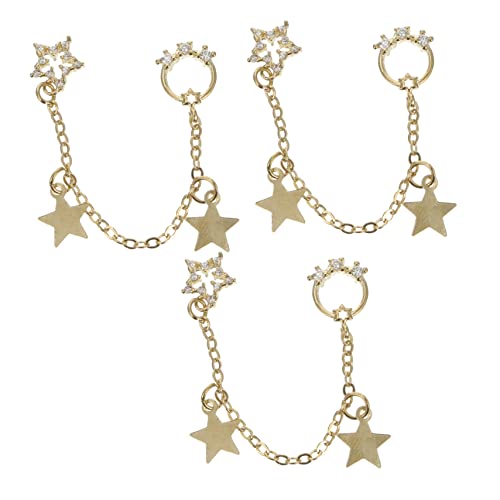 CALLARON 3Stücke Teiliges Nagelkunst Ketten Mit Schleifen Anhängern Personalisierte Nageldekorationen Für Geburtstagsgeschenke Exquisite Nail Charms Für Maniküre CALLARON 3Stücke Teiliges Nagelkunst Ketten Mit Schleifen Anhängern Personalisierte Nageldekorationen Für Geburtstagsgeschenke Exquisite Nail Charms Für Maniküre von CALLARON