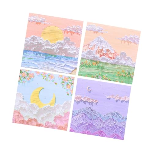 CALLARON 4 Haftnotizen Pastell Bunt Klebrig Pads Malerei Ästhetisch Landschaft Notizbilder Süße Schulsachen Naturaufkleber Für Wasserflaschen Natur-aufkleber Ölgemälde-aufkleber Papier CALLARON 4 Haftnotizen Pastell Bunt Klebrig Pads Malerei Ästhetisch Landschaft Notizbilder Süße Schulsachen Naturaufkleber Für Wasserflaschen Natur-aufkleber Ölgemälde-aufkleber Papier von CALLARON