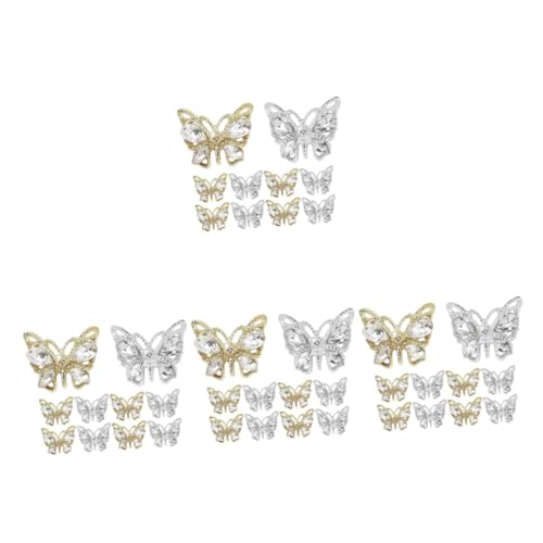 CALLARON 4 Sätze Bohrer Für Nagelschmuck Trendy Nagelkunstzubehör Nagel Charms Schmetterlingsanhänger Nageln Schmetterling Nagelcharme Nagelkunst Schmetterling Reiz Legierung 10 Stück * 4 CALLARON 4 Sätze Bohrer Für Nagelschmuck Trendy Nagelkunstzubehör Nagel Charms Schmetterlingsanhänger Nageln Schmetterling Nagelcharme Nagelkunst Schmetterling Reiz Legierung 10 Stück * 4 von CALLARON