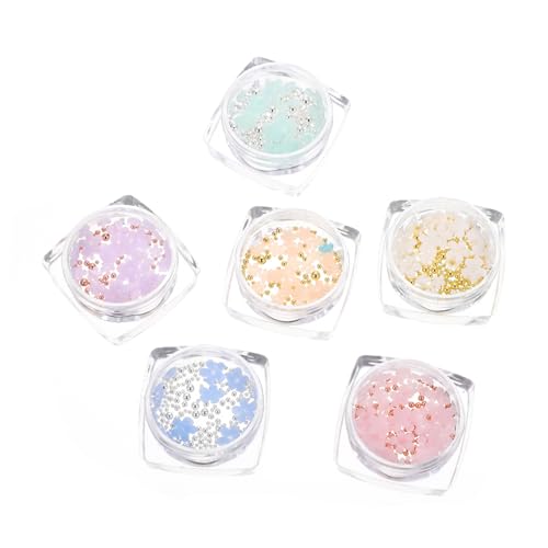 CALLARON 4 Sätze Nail Charms Für Nagelkunst Farbwechselnde Nail Ornaments Aus Harz Und Stahlperlen Diy Dekorationen 6boxen*4 CALLARON 4 Sätze Nail Charms Für Nagelkunst Farbwechselnde Nail Ornaments Aus Harz Und Stahlperlen Diy Dekorationen 6boxen*4 von CALLARON