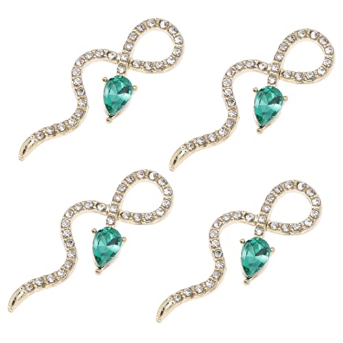 CALLARON 4 Stück Schlange Charms Maniküre Dekorationen Glitzersteinen für Nagelkunst für DIY Nageldesigns und Eleganten Look CALLARON 4 Stück Schlange Charms Maniküre Dekorationen Glitzersteinen für Nagelkunst für DIY Nageldesigns und Eleganten Look von CALLARON