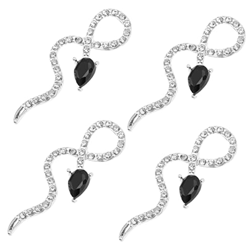 CALLARON 4 Stück Schlangen Charms Glitzernde Nail Art Dekorationen Edelsteinen für Maniküre und Nagelgestaltung CALLARON 4 Stück Schlangen Charms Glitzernde Nail Art Dekorationen Edelsteinen für Maniküre und Nagelgestaltung von CALLARON