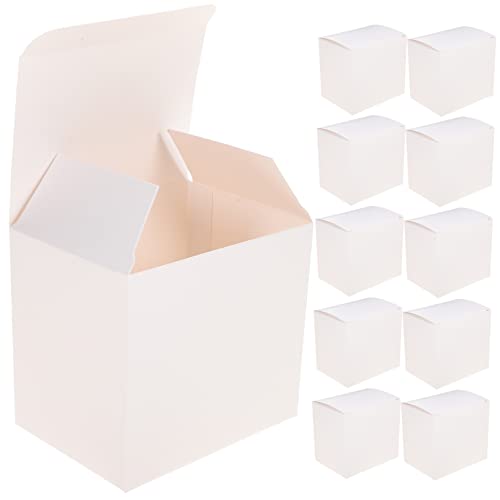 CALLARON 40 Stück Boxen Boxen Geschenkbox Aus Papier Mini Klein Versandkartons Boxen Mit Deckel Bewegen Verpackung Geschenkboxen Umzugspapier Klappgeschenkbox Pappboxen Weiß von CALLARON