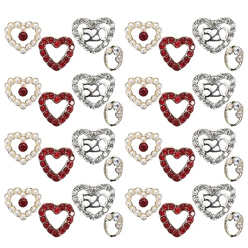 CALLARON 40Stücke Herzform Nagelkunst Strasssteine Maniküre Dekoration Selbstklebend DIY Nagelsticker Für Valentinstag Nail Art Zubehör CALLARON 40Stücke Herzform Nagelkunst Strasssteine Maniküre Dekoration Selbstklebend DIY Nagelsticker Für Valentinstag Nail Art Zubehör von CALLARON