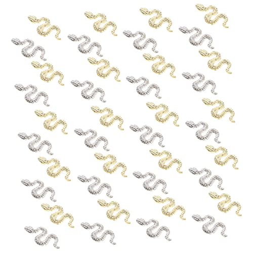 CALLARON 40Stücke Schlangen Charms Nageldekorationen Für DIY Nail Art Schlangen Design Exquisite Ornamente Für Acrylnägel Nagelgestaltung CALLARON 40Stücke Schlangen Charms Nageldekorationen Für DIY Nail Art Schlangen Design Exquisite Ornamente Für Acrylnägel Nagelgestaltung von CALLARON