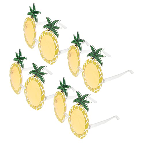 CALLARON 4Paare Ananas Partybrille PC Material Für Festivals Straßenaufnahmen Feiern Lustige Hawaiianische Requisiten Für Unvergessliche CALLARON 4Paare Ananas Partybrille PC Material Für Festivals Straßenaufnahmen Feiern Lustige Hawaiianische Requisiten Für Unvergessliche von CALLARON