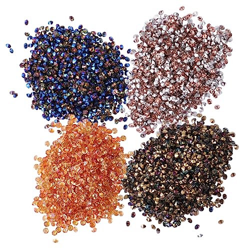 CALLARON 4er Packung Mikro Zirkonium Strasssteine für Nail Art Bunte DIY Manicure Rhinestones Vielseitig Einsetzbare Nagelspitzen Dekoration Glänzende Glitzersteine für Natürliche und CALLARON 4er Packung Mikro Zirkonium Strasssteine für Nail Art Bunte DIY Manicure Rhinestones Vielseitig Einsetzbare Nagelspitzen Dekoration Glänzende Glitzersteine für Natürliche und von CALLARON