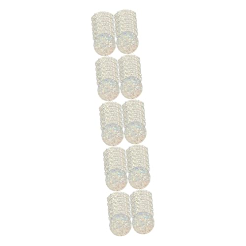 CALLARON 5 Sätze Flachrücken Strasssteine Für Diy Bastelzubehör Runde Resin Patches Vielseitige Verzierung Für Kleidung Taschen Karten Und Mehr 100 Stück * 5 von CALLARON