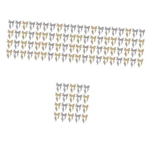 CALLARON 5 Sätze Nagelkunst Dekorationen Dreidimensionale Schleifen Nagelaufkleber Für Nageldesigns Für Diy Maniküre Und Nail Art Enthusiasten Goldene Und Silberne Varianten 100 Stück * 5 CALLARON 5 Sätze Nagelkunst Dekorationen Dreidimensionale Schleifen Nagelaufkleber Für Nageldesigns Für Diy Maniküre Und Nail Art Enthusiasten Goldene Und Silberne Varianten 100 Stück * 5 von CALLARON