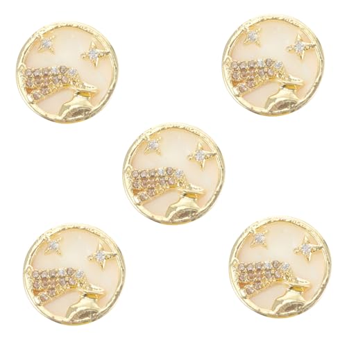CALLARON 5 Stück Aquarius Nagelstuds Metallische Nagelcharms für DIY Maniküre Langlebig und Vielseitig Nageldesign und Bastelprojekte CALLARON 5 Stück Aquarius Nagelstuds Metallische Nagelcharms für DIY Maniküre Langlebig und Vielseitig Nageldesign und Bastelprojekte von CALLARON