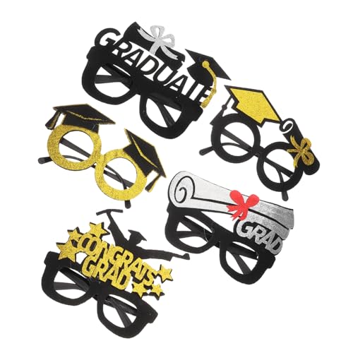 CALLARON 5 Stück Teiliges Abschlussfeier Sonnenbrillen Foto Requisiten Leichte Pappbrillen für Abschlussfeiern Vielseitige Party Dekorationen für Fotomotive und Feiern CALLARON 5 Stück Teiliges Abschlussfeier Sonnenbrillen Foto Requisiten Leichte Pappbrillen für Abschlussfeiern Vielseitige Party Dekorationen für Fotomotive und Feiern von CALLARON