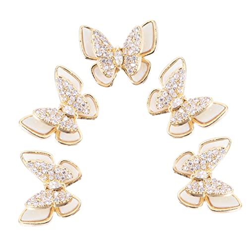 CALLARON 5 Stück Teiliges Nagelkunst Charms Glitzernde Schmucksteine für Diy Maniküre für Nageldesigns und Persönliche Verschönerungen CALLARON 5 Stück Teiliges Nagelkunst Charms Glitzernde Schmucksteine für Diy Maniküre für Nageldesigns und Persönliche Verschönerungen von CALLARON