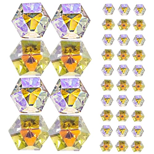 CALLARON 50 Stck. Nagelstrasssteine Hexagon Form Langlebige Nagelkunst für Nail Art für Diy Maniküre und Besondere Anlässe CALLARON 50 Stck. Nagelstrasssteine Hexagon Form Langlebige Nagelkunst für Nail Art für Diy Maniküre und Besondere Anlässe von CALLARON