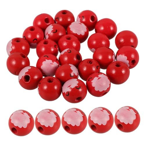 CALLARON 50 Stück Holzperlen für Weihnachtsdeko Runde DIY Schmuckperlen Holz für Weihnachtsgirlanden und Bastelarbeiten mit Durchgehendem für Einfaches Auffädeln CALLARON 50 Stück Holzperlen für Weihnachtsdeko Runde DIY Schmuckperlen Holz für Weihnachtsgirlanden und Bastelarbeiten mit Durchgehendem für Einfaches Auffädeln von CALLARON