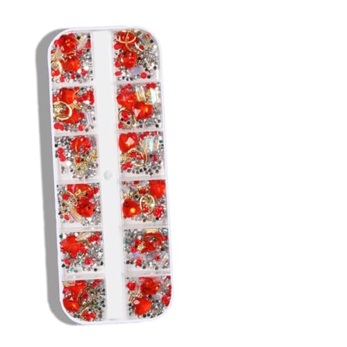 CALLARON 5Stücke Nail Art Zubehör Teilig Mischen Von Perlen Und Dekoren Für Maniküre DIY Nageldesign von CALLARON