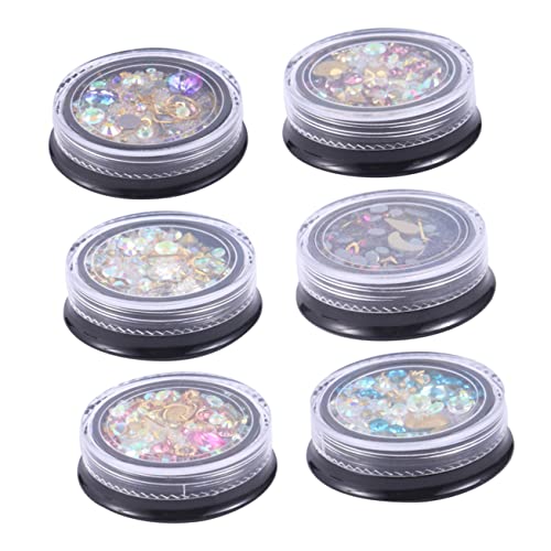 CALLARON 6 Boxen Nagelschmuck Bohrer Nageldiamanten Perlen Maniküre Charm DIY Zubehör Für Nägel DIY Maniküre Dekoration Nageljuwelen Dekoration Strasssteine Nagelaufkleber Edelsteine CALLARON 6 Boxen Nagelschmuck Bohrer Nageldiamanten Perlen Maniküre Charm DIY Zubehör Für Nägel DIY Maniküre Dekoration Nageljuwelen Dekoration Strasssteine Nagelaufkleber Edelsteine von CALLARON