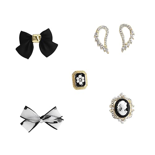 CALLARON 6 Stück Bowknot-schmuck Weihnachtsdeko Nagel-charm-schleifen Bowknot-aufkleber Nagel Charms Legierung CALLARON 6 Stück Bowknot-schmuck Weihnachtsdeko Nagel-charm-schleifen Bowknot-aufkleber Nagel Charms Legierung von CALLARON